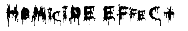 HoMicIDE EFfeCt font preview